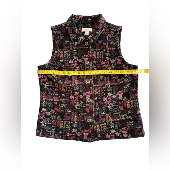Cj Banks Multicolor Thick Woven Vest, Women’s Medium Business Career Vest - Picture 7 of 17